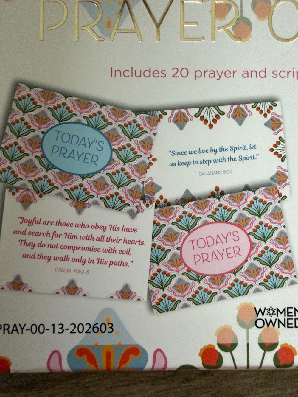 Prayer Cards - Inspirational Scripture Cards - Picture 3 of 3